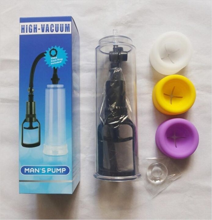 Penis büyütme için vakum pompası